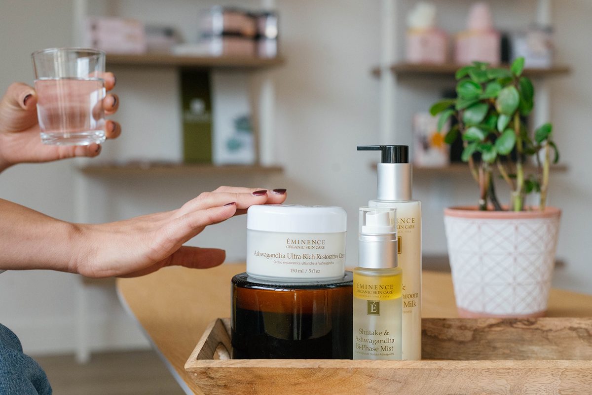 Éminence products ready for a treatment