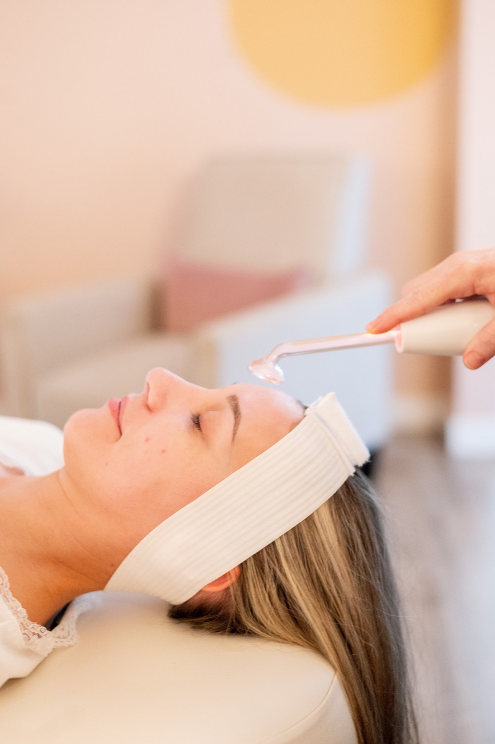 A high-frequency wand treatment